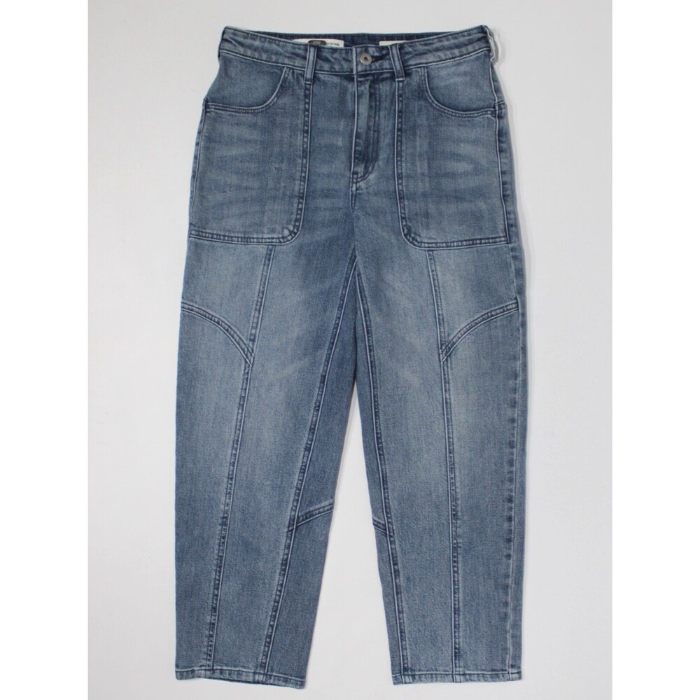 Pilcro Anthropologie Front Pocket 25" Crop Jeans Boho Stretch Women Size 27 (J3) - Picture 2 of 8